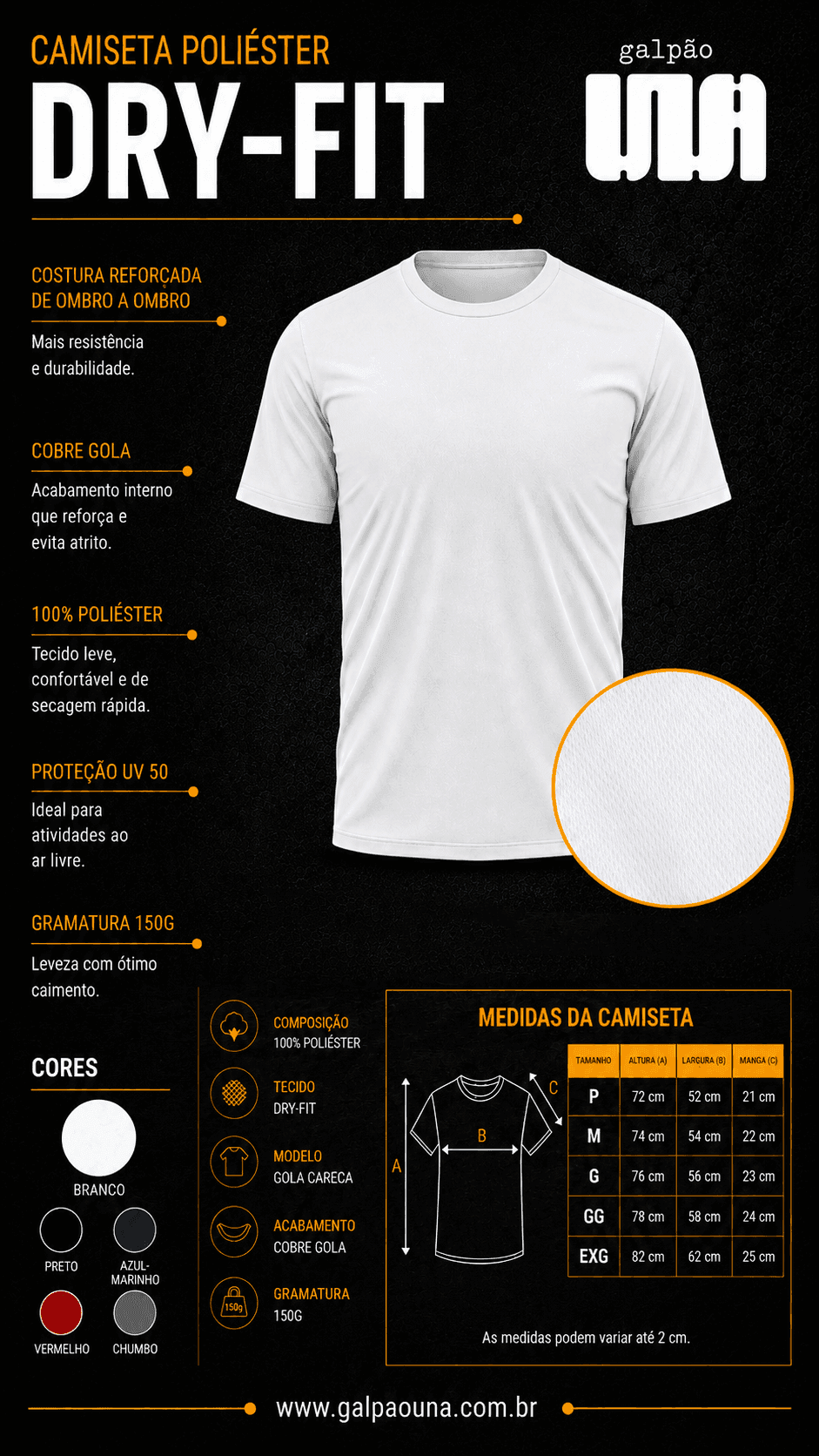 Ficha técnica Dry-Fit